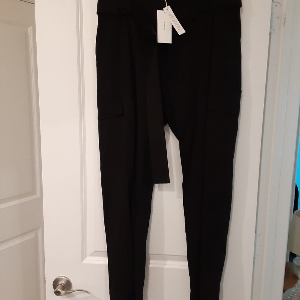 Vince Stretch Linen Belted Pants